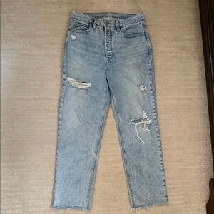 Distressed Light Blue Women's Jeans from old navy